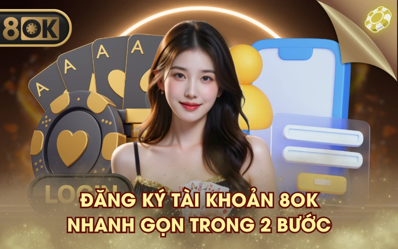 Đăng ký tài khoản 8OK nhanh gọn trong 2 bước