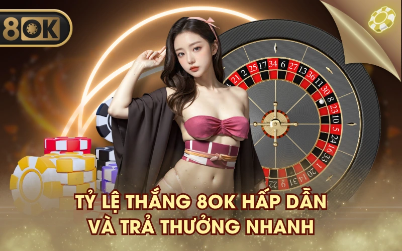 Tỷ lệ thắng 8OK hấp dẫn và trả thưởng nhanh